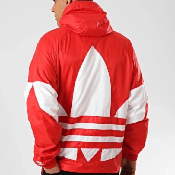 Adidas Originals Mens Big Trefoil Windbreaker FM7076 - Picture 4 of 11